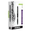 Zebra Pen Fountain Pen, Fine 0.6mm, Black Ink/Barrel, PK12 48310